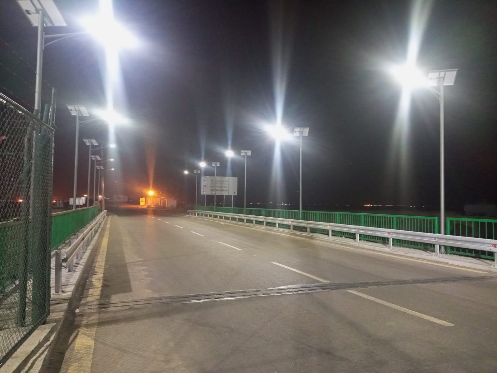 Insttaling solar lighting poles Bridge No 1, 3 , 4 and 5